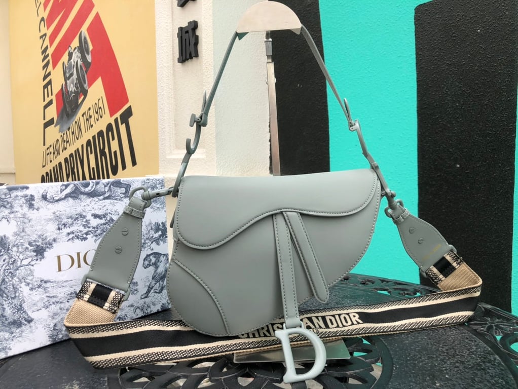 Ezyycart Bags DIR SADDLE ULTRA MATTE CALFSKIN GREY
