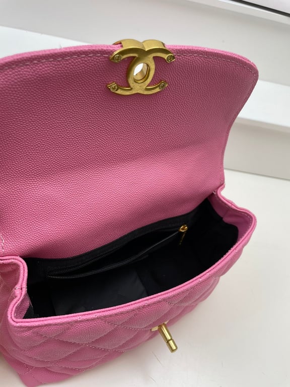 Anum Bags CHL FLAP BAG WITH CHAIN PINK 20CM