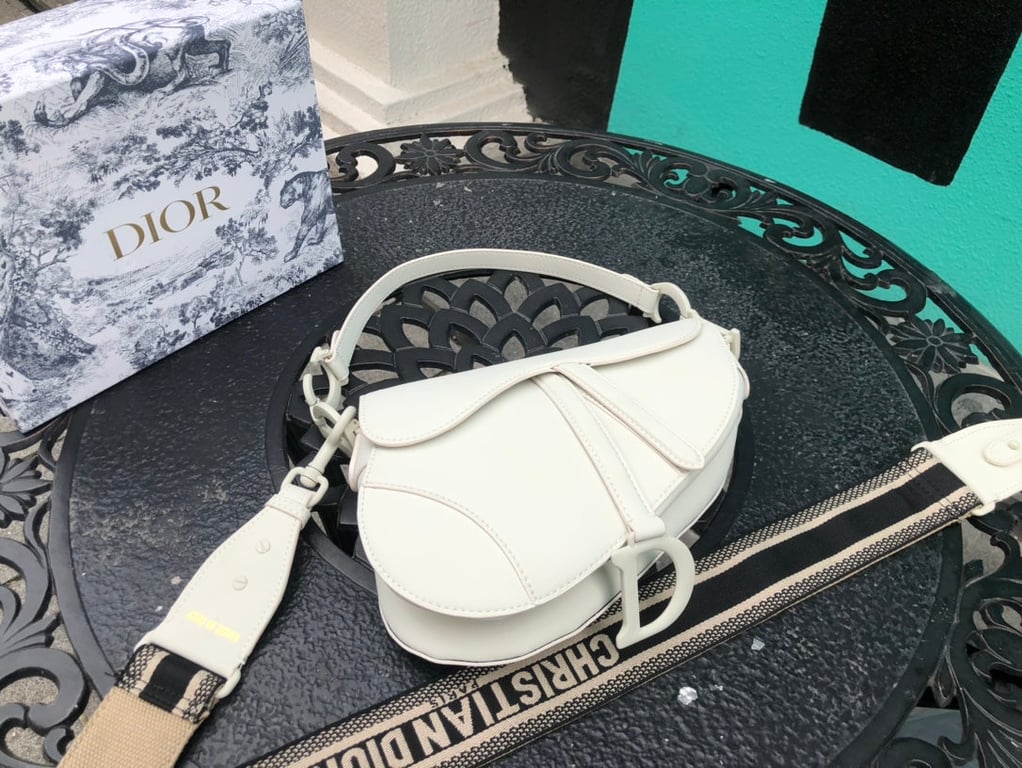 Anum Bags DIR SADDLE SMOOTH LEATHER WHITE