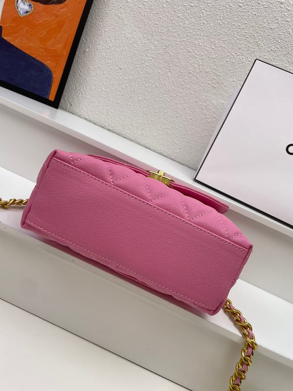 Anum Bags CHL FLAP BAG WITH CHAIN PINK 20CM