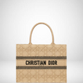 Ezyycart Bags DIR 36CM NATURAL CANNAGE RAFFIA MEDIUM BOOK TOTE