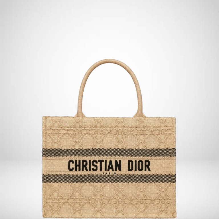 Ezyycart Bags DIR 36CM NATURAL CANNAGE RAFFIA MEDIUM BOOK TOTE