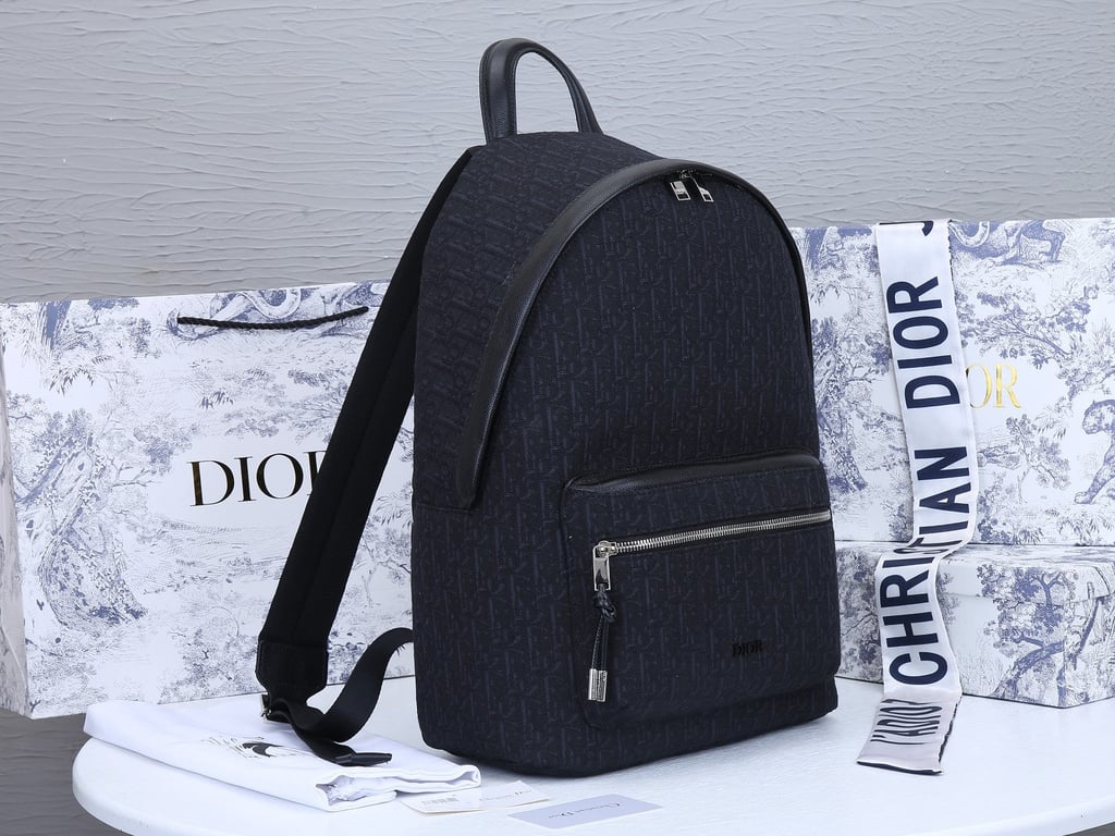 Ezyycart Bags DIR BLACK 40CM RIDER OBLIQUE JACQUARD BACKPACK