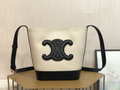 Ezyycart Bags CE BLACK CUIR TRIOMPHE BUCKET BAG