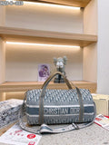 Ezyycart Bags DIR 40CM GRAY OBLIQUE HOLDALL TRAVEL DUFFLE BAG