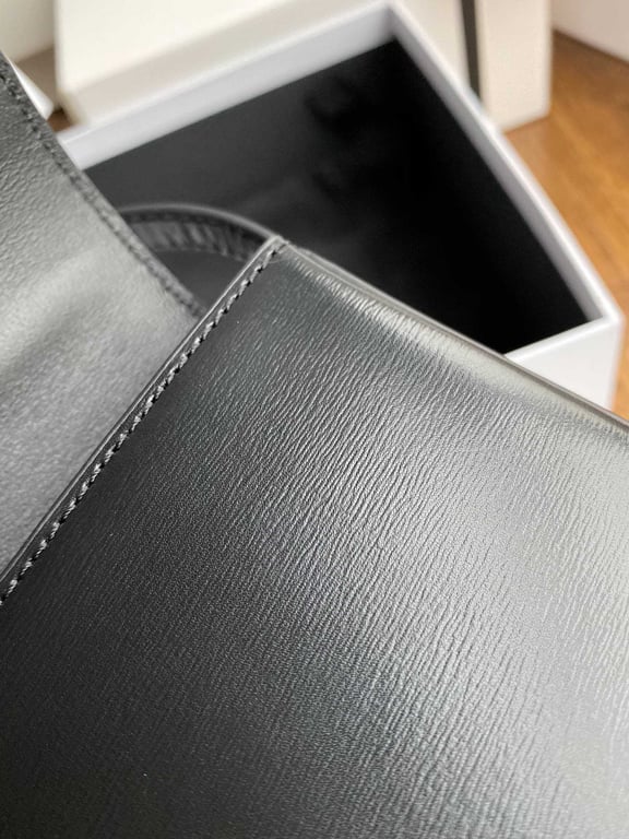 Ezyycart Bags CE TRIOMPHE SHOULDER BAG IN SHINY CALFSKIN BLACK