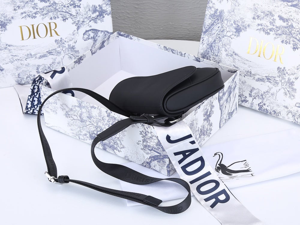 Ezyycart Bags DIR MINI SADDLE BAG OBLIQUE JACQUARD BLACK