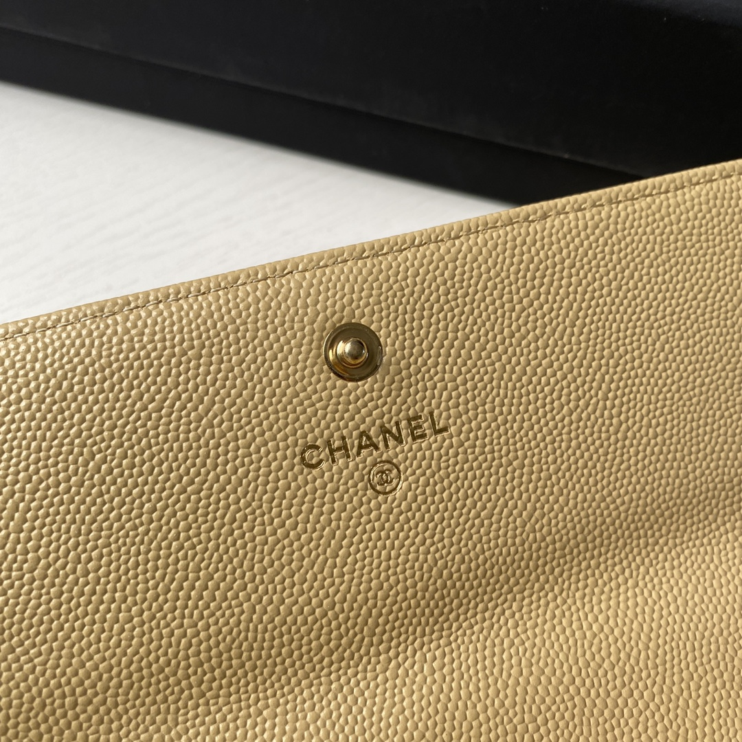 Anum Bags CHL LONG FLAP WALLET BEIGE AP0955