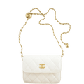 Anum Bags CHL WALLET ON CHAIN BAG WHITE