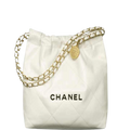 Anum Bags CHL 22 SMALL BAG WHITE 14.4 INCHES/ 37 CM