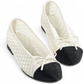 Anum Bags CHL WHITE/BLACK BALLET FLATS