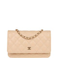 Anum Bags CHL WALLET ON CHAIN WOC BEIGE 19CM