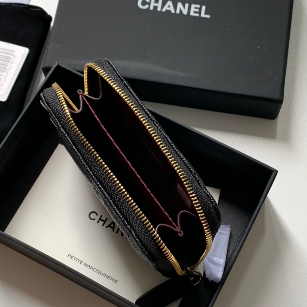 Anum Bags CHL ZIPPED COIN PURSE BLACK AP1650
