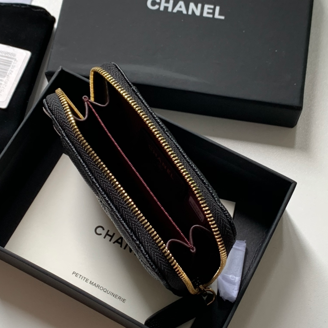 Anum Bags CHL ZIPPED COIN PURSE BLACK AP1650