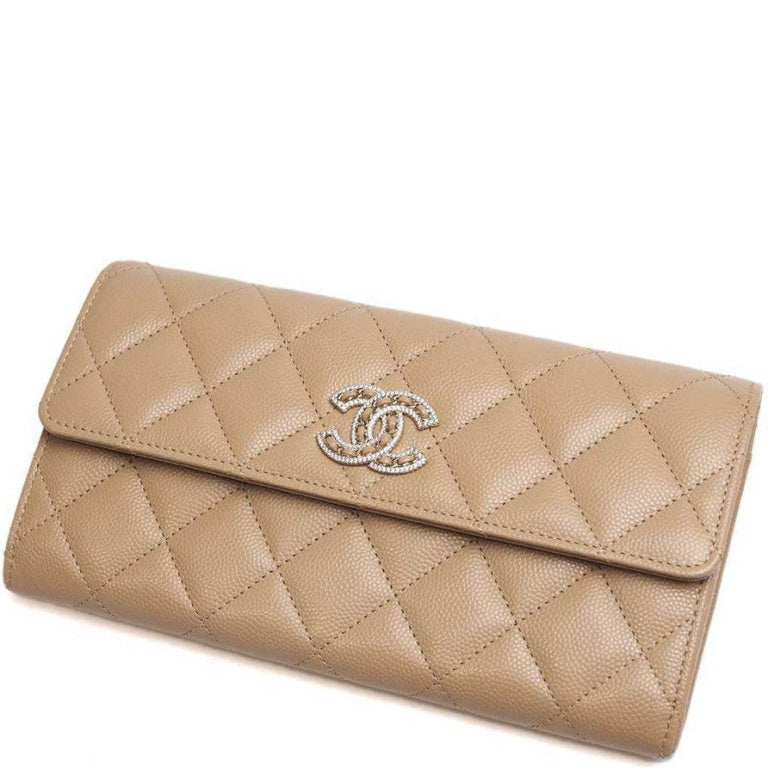 Anum Bags CHL LONG FLAP WALLET BEIGE AP0955