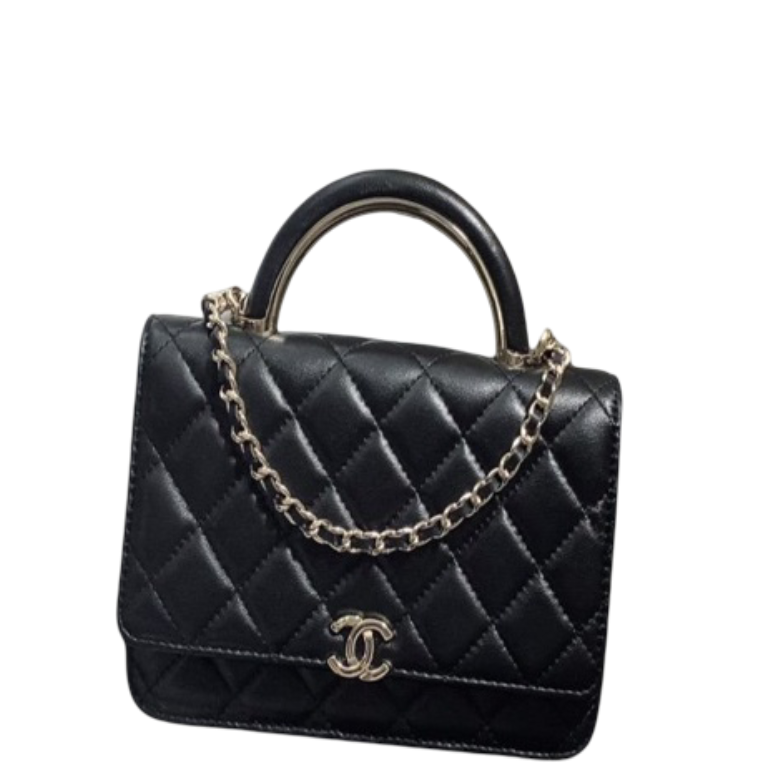 Anum Bags CHL HAND-HELD OBLIQUE CROSS BAG BLACK 6.7IN/19CM