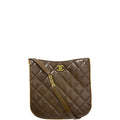 Anum Bags CHL 22s PEARL CRUSH HOBO BAG LAMBSKIN 28CM KHAKI