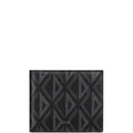 Anum Bags dir WALLET BLACK CD DIAMOND CANVAS 11CM 2ESBH027DCO H43E