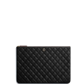 Anum Bags CHL POUCH CLASSIC BLACK LEATHER CLUTCH A82545