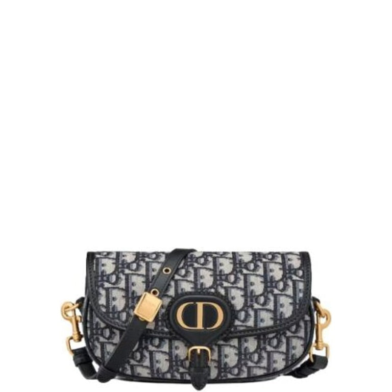 Ezyycart Bags DIR BOBBY EAST-WEST BAG BLUE DIR OBLIQUE JACQUARD 22CM