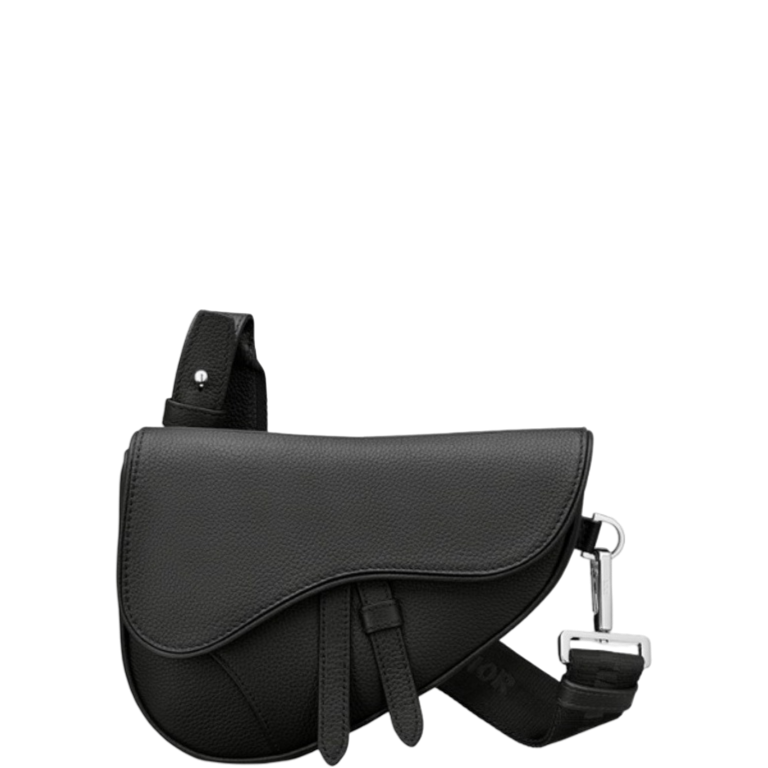 Ezyycart Bags DIR MINI SADDLE BAG OBLIQUE JACQUARD BLACK