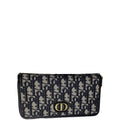 Ezyycart Bags dir LONG WALLET OBLIQUE JACQUARD BLACK AND BEIGE 19.5CM