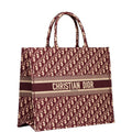 Ezyycart Bags DIR LARGE BOOK TOTE OBLIQUE EMBROIDERY RED 42CM