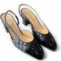 Anum Bags CHL PATENT SLINGBACK PUMPS BLACK