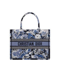 Ezyycart Bags DIR MEDIUM BOOK TOTE BLUE MULTICOLOR ZODIAC FANTASTICO EMBROIDERY 36CM