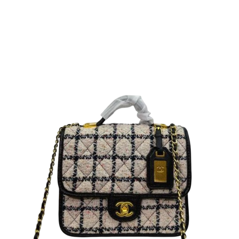Anum Bags CHL 21CM 22K FLAP BAG WITH TOP HANDLE
