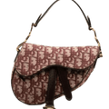 Ezyycart Bags DIR SADDLE BAG DIR OBLIQUE EMBROIDERY RED 24CM