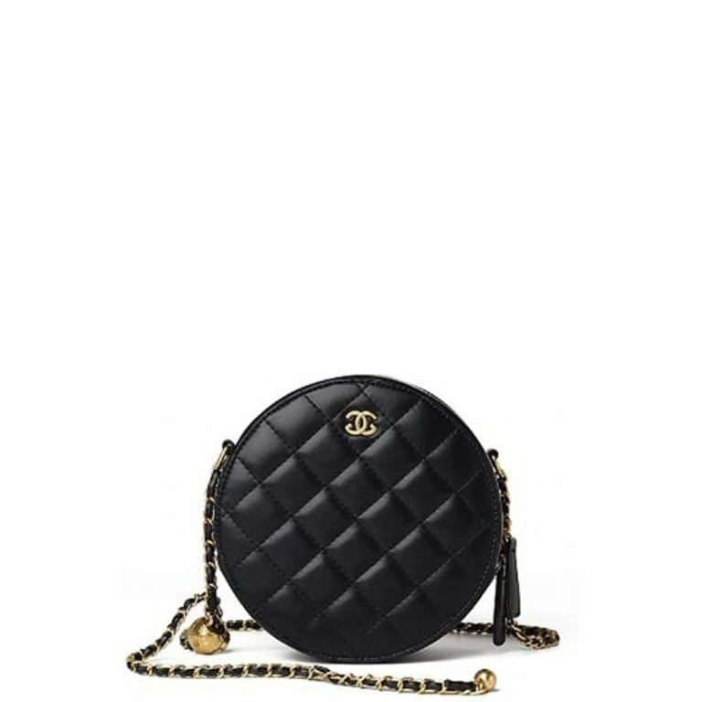 Anum Bags CHL CLUTCH WITH CHAIN IN BLACK 17.5CM