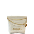 Anum Bags CHL 22 MINI HANDBAGCRYSTAL PEARLSWHITE 22CM AS3980