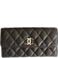 Anum Bags CHL 19 QUILTED BLACK LEATHER WALLET