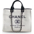 Anum Bags CHL SMALL SHOPPING BAG SILVER HARDWARE WHITE
