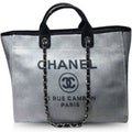 Anum Bags CHL DEAUVILLE TOTE CANVAS BAG LIGHT GREY