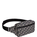 Ezyycart Bags DIR OBLIQUE JACQUARD BLACK AND BEIGE BELT BAG 24CM HIGH QUALITY