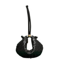 Ezyycart Bags BOTTEGA VENETA MEDIUM TURN POUCH IN INTRECCIATO BLACK LEATHER