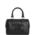 Ezyycart Bags CE SMALL BOSTON BAG IN SMOOTH CALFSKIN WITH CUIR TRIOMPHE BLACK
