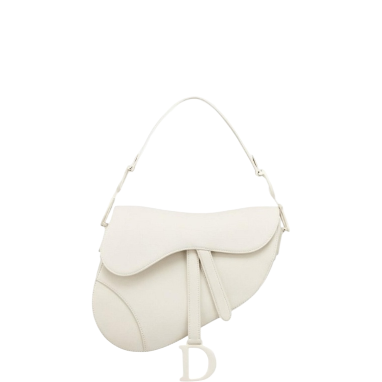 Anum Bags DIR SADDLE SMOOTH LEATHER WHITE
