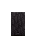 Ezyycart Bags dir LONG BI FOLD CARD HOLDER BLACK OBLIQUE JACQUARD 17.5CM 2ESCH147YSE H03E